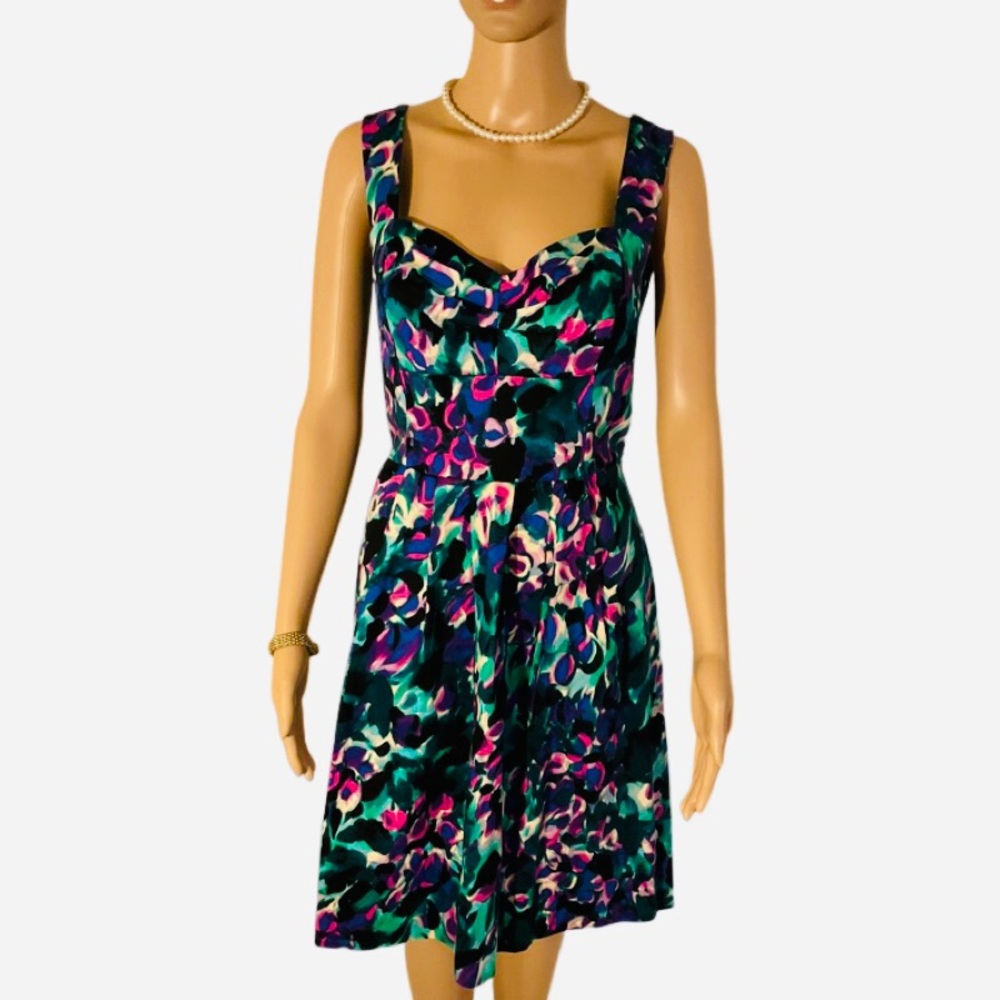 Donna RICCO Floral Party/Sun Dress Size 10